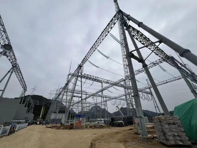 預計明年三月底投運！貴安新區(qū)首座500千伏輸變電站進度達68%(圖2)